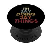 Jay Name Jay Personalized Name First Given PopSockets PopGrip Adhésif