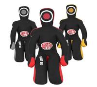 JAYEFO Beast 58 BJJ Mannequin brésilien JIU Jitsu Lutte, Lutte, soumission, Arts Martiaux, MMA, Sac de Boxe, Pratique karaté, Judo | (Noir/Rouge, 6 Pieds)