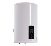 JAYEUW Chauffe-eau électrique vertical - 35/50/60 l - Puissance de chauffage : 2000 W - Chauffe-eau en acier inoxydable - Avec douchette à main (blanc, 35 l)