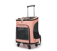 JAYEUW Sac à dos pour animal de compagnie - Avec roulettes - Avec poignée télescopique - Sac à dos pour chien et chat - Sac de transport pour chat jusqu'à 9 kg et petits chiens jusqu'à 7,5 kg - 34 x