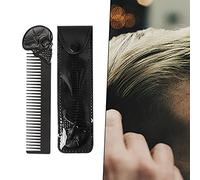 JAYIOLA 2x Peigne à Barbe Cool pour Hommes, Peigne de Poche, Dents Fines, Outil de Coiffure, Barbier