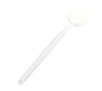 JAYIOLA Brosse en silicone pour le corps, manche adaptable, nettoyage du dos et des pieds, Blanc