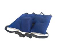 JAYIOLA Coussin de Chaise Antidérapant Doté de Sangles avant Arrière Base En Silicone Housse 3D Respirante Noyau Tubulaire PE Housse Déhoussable Adapté Aux Se, 47cmx47cm