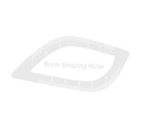 JAYIOLA Eyebrow Stencil Ruler pour Tracer Facilement Les Sourcils Outil de Modelage En PP Solide Règle de Cartographie Portable Guide de Symétrie pour Sourcil, Style A
