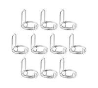 JAYIOLA Lot de 10 bagues pour ongles, ensemble de bagues pour ongles Halal, décoration nail art, cadeau pour femme, bagues pour ongles en acrylique à porter, ARGENT