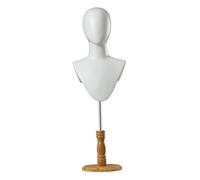 JAYIOLA Présentoir à chapeaux réglable en hauteur, présentoir à chapeaux polyvalent pour tête de mannequin, pour foulard, casque, coiffure, casquette, Stand Marron