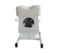 JAYIOLA Tabouret de Pédicure Escabeau de Beauté Siège Réglable et Chaise de Soin Support en Métal Ergonomique pour Techniciens et Utilisation Personnelle, Blanc