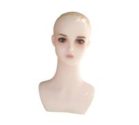JAYIOLA Tête de mannequin femme multifonctionnelle, présentoir professionnel pour perruques, pour formation de coiffeur