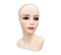 JAYIOLA Tête mannequin femelle avec support de perruque d'épaule pour les boucles d'oreilles Collier, S