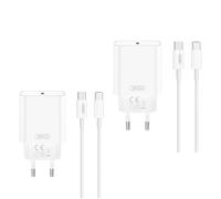 JAYM 2 Pack Chargeur iPhone 17 16 15, 20W USB C Chargeur Rapide 2M Cable C to C pour iPhone 17/17 Pro/16 Pro Max/15 Pro Max/15 Plus/iPad 12.9/11 Pouces, Air 5 4, Samsung Galaxy, Adaptateur Secteur
