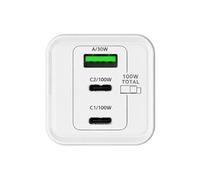 JAYM Pack Chargeur GaN 100W 3 Ports + Câble USB-C 2 m - MacBook iPad