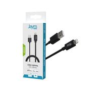 CABLE USB CHARGE & SYNCHRO LIGHTNING MFI 1M NOIR - JAYM