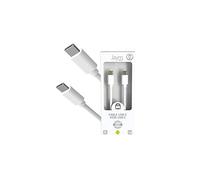 JAYM Câble iPhone/Galaxy/Google - USB-C vers Type-C 3A - 1,5 mètres - Collection Pop - Blanc