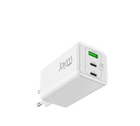 CHARGEUR SECTEUR *GAN* 100W MAX PD-PPS : 2 USB-C 100W + 1 USB-A 30W - BLANC - JAYM®