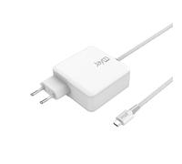 JAYM Chargeur GaN 100W USB-C PD PPS - Câble Tressé 2 m Intégré - Blanc