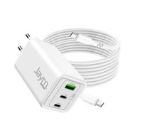 JAYM Pack Chargeur GaN 100W 3 Ports + Câble USB-C 2 m - MacBook iPad
