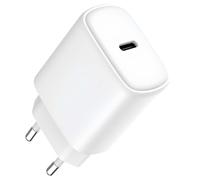 Jaym Chargeur Secteur Rapide USB-C 20W 3A Power Delivery et PPS Blanc