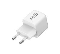 Jaym - Chargeur USB-C 35w - Compact & Rapide PD Et PPS Blanc *certifié GRS* iPhone 17/16/15, Samsung Galaxy S26/S25/S24, A57, A37, Samsung Galaxy Z, Z FOLD, XIAOMI 17T, 15T, iPad, tablettes