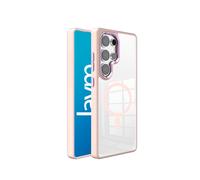 JAYM Coque Bumper Magnétique MagSafe Rose pour Galaxy S26 - Renforcée