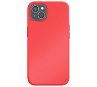 JAYM - Coque Silicone Premium Rouge pour Apple iPhone 15 Plus [Compatible Magsafe] 100% Silicone et Microfibre - Renforcée et Ultra Doux