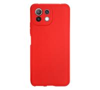 Jaym Coque pour Xiaomi Mi 11 Lite 4G / 5G Premium Soft Feeling Rouge