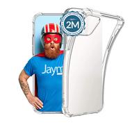JAYM - Coque de protection pour téléphone portable - renforcé, test de chute 2 m - polyuréthanne thermoplastique (TPU) - transparent - pour Samsung