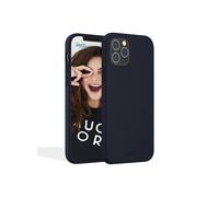 JAYM - Coque Silicone Premium Bleue pour Apple iPhone 12 Pro Max (6.7) -100% Silicone et Microfibre - Renforcée et Ultra Doux