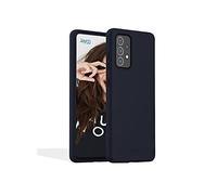 JAYM - Coque Silicone Premium Bleue pour Samsung Galaxy A03s -100% Silicone et Microfibre - Renforcée et Ultra Doux