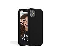 JAYM - Coque Silicone Premium Noire pour Apple iPhone 14 Pro - 100% Silicone et Microfibre - Renforcée et Ultra Doux