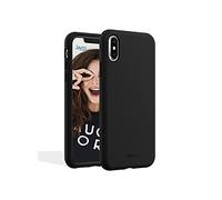 JAYM - Coque Silicone Premium Noire pour Apple iPhone X/XS -100% Silicone et Microfibre - Renforcée et Ultra Doux