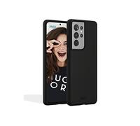 JAYM - Coque Silicone Premium Noire pour Samsung Galaxy S22 Ultra -100% Silicone et Microfibre - Renforcée et Ultra Doux