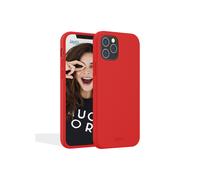 JAYM - Coque Silicone Premium Rouge pour Apple iPhone 12 Pro Max (6.7) -100% Silicone et Microfibre - Renforcée et Ultra Doux