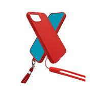 JAYM - Coque Silicone Rouge pour Samsung Galaxy S23 Ultra - Tour de Cou et Tour de Poignet inclus - intérieur 100% microfibre