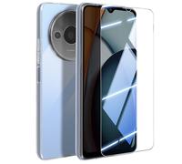 JAYM - Pack Intégral Coque + Verre pour XIAOMI REDMI A3 4G - Coque Souple Transparente et Résistante + Verre de protection renforcé - Plat 2.5D