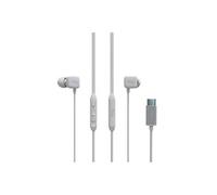 JAYM - Ecouteurs avec micro - intra-auriculaire - filaire - USB-C - blanc