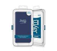 JAYM - Etui Folio Bleu pour Apple iPhone 13 Pro Fermeture Magnetique Fonction cinéma Stand Rangement cartes inclus