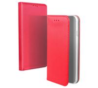 Etui Folio Rouge pour Apple iPhone 14 Plus Fermeture Magnétique - Fonction cinéma Stand - Rangement cartes inclus