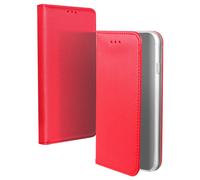 JAYM - Etui Folio Rouge compatible avec [SAMSUNG GALAXY A25 5G] - Fermeture Magnetique - Fonction cinéma Stand - Rangement cartes inclus