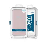 JAYM - Etui Folio Rose Gold pour Apple iPhone 13 Mini Fermeture Magnetique Fonction cinéma Stand Rangement cartes inclus