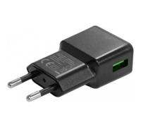 Jaym Grab 'n Go - Adaptateur Secteur - En Vrac - 12 Watt - 2.4 A (Usb) - Noir