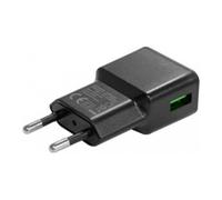 Chargeur Secteur Double USB-A 12W 2.4A Grab'N Go Compact et Léger Noir