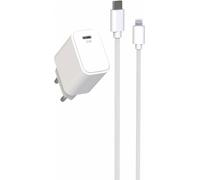 Jaym, kit de charge avec 1,5m de câble USB-C vers Lightning, 20W Power Delivery, blanc