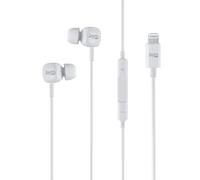 JAYM - Kit Pieton Ecouteurs Intra-auriculaire Lightning (Mfi) + Telecommande + Micro Blanc
