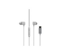 Jaym écouteurs intra-auriculaires filaires USB-C avec micro et télécommande blanc