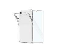 JAYM - Pack complet - coque de protection pour téléphone portable - polyuréthanne thermoplastique (TPU), verre trempé 2,5D (9H) - transparent - pour