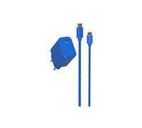 JAYM Pop - Adaptateur secteur - avec câble USB-C (1,5 m) - 20 Watt - 3 A - PD (24 pin USB-C) - bleu cobalt