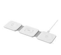Jaym Station de Charge Pliable 3 en 1 Compatible Charge à Induction/MagSafe Blanc
