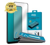 JAYM - Verre de Protection Premium pour Samsung Galaxy S22 Ultra - Incurvé 3D Contour Noir - Garanti à Vie Renforcé 9H Ultra Résistant - Compatible Fonction Sonic Sensor Applicateur sur Mesure Inclus