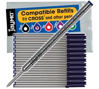 Jaymo Lot de 24 recharges pour stylo à bille Cross Selectip 8521 - Longueur : 111 mm - Bleu