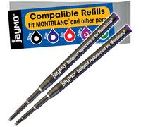 Jaymo Remplacement pour Montblanc 116218 - Mesure 98 mm de long - Recharge pour stylo à bille - 2 violet